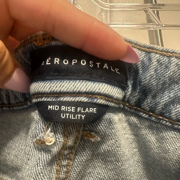 Aeropostale Light Blue Flare Jeans - Picture 6 of 8